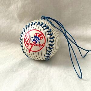 NY Yankees Baseball Christmas Ornament